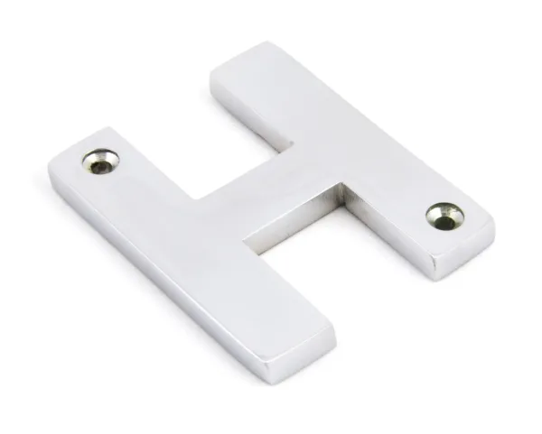 From The Anvil Polished Chrome Letter H