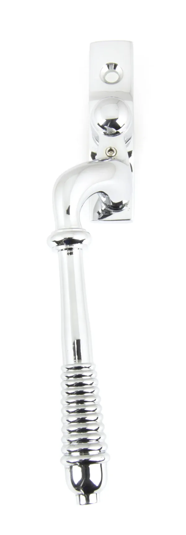 From The Anvil Polished Chrome Reeded Espag. Fastener Left Hand