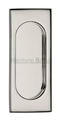 Heritage Brass 105mm Flush Pull Handle Polished Nickel