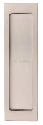Heritage Brass 197mm x 57mm Rectangular Flush Pull Satin Nickel