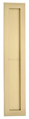 Heritage Brass 300mm x 58mm Rectangular Flush Pull Satin Brass