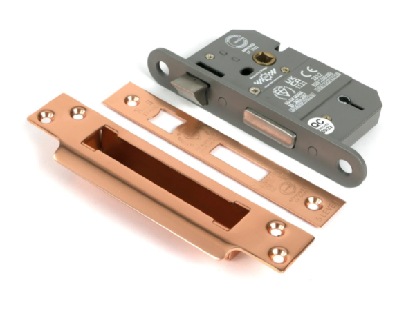 From The Anvil 2.5" 5 Lever BS Sash Lock Polished Bronze