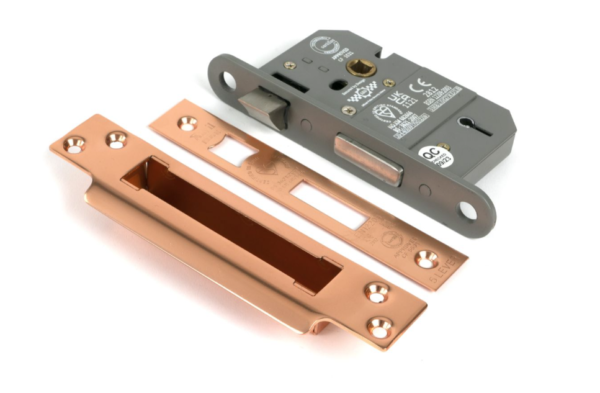 From The Anvil 2.5" 5 Lever BS Keyed Alike Sash Lock Polished Bronze