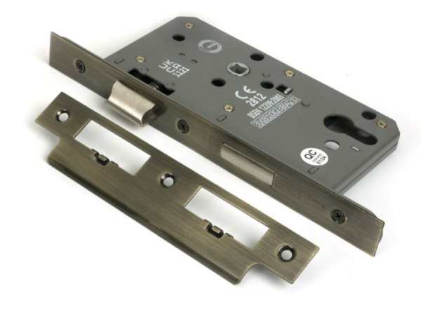 From The Anvil Din Sash Lock Aged Brass