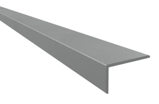 Rothley 1 Metre Aluminium Unequal Angle Profile 20mm x 10mm Anodised Silver