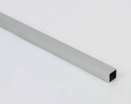 Rothley 1 Metre Aluminium Square Tube Profile 15mm x 1.5mm Silver Anodised