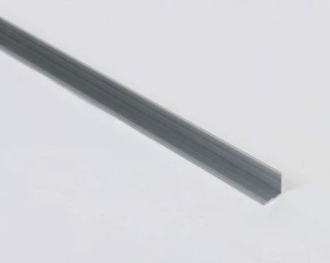 Rothley 1 Metre Aluminium Equal Angle Profile 15mm x 15mm Chrome